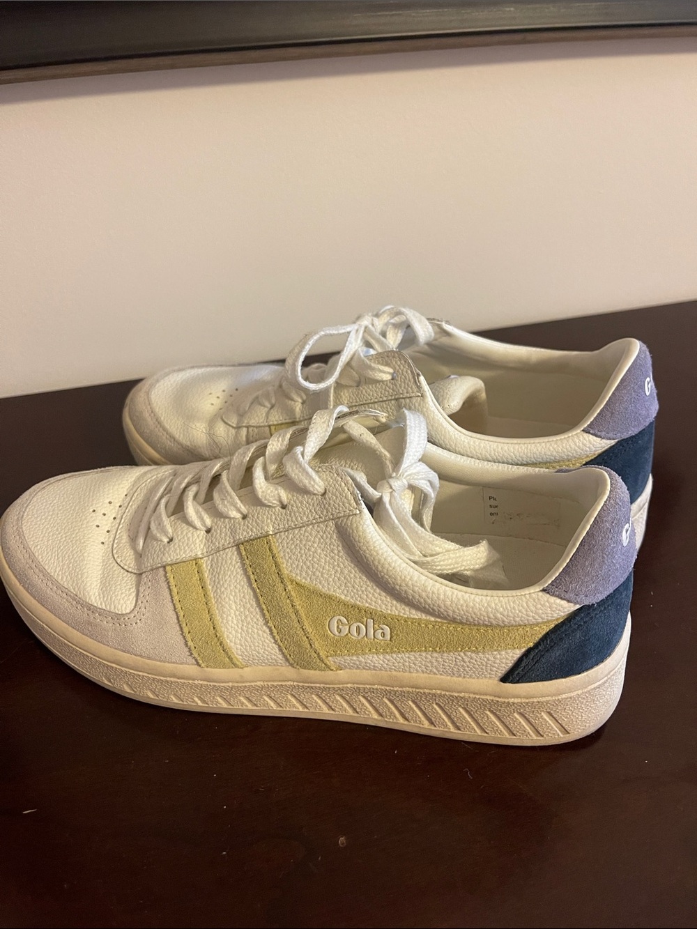 Gola grand slam trident Sneakers with Navy Heel